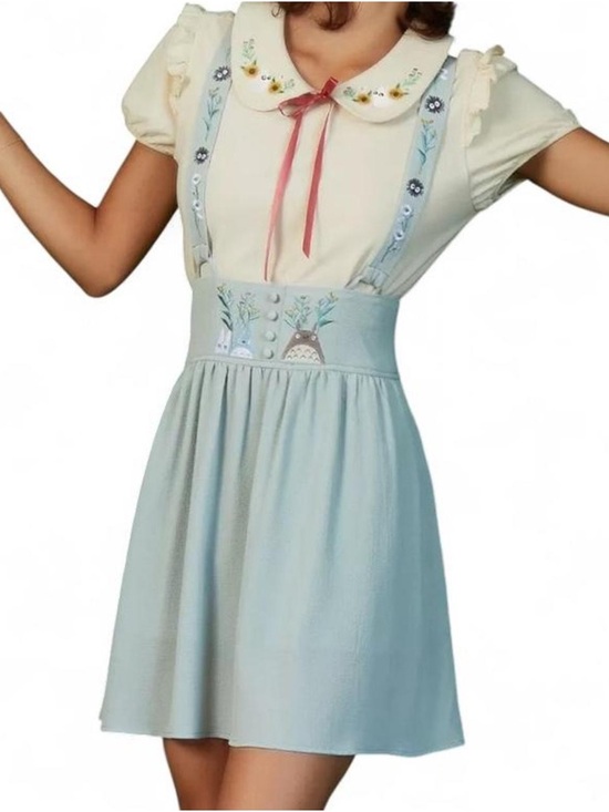 Her Universe Dresses & Skirts - Her Universe Studio Ghibli My Neighbor Totoro Floral Suspender Skirt